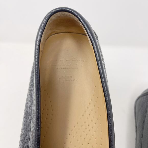Bally Mens US 10 Black Wabler Calf Grained Leather Loafer Slip On Driving Shoe main image 4